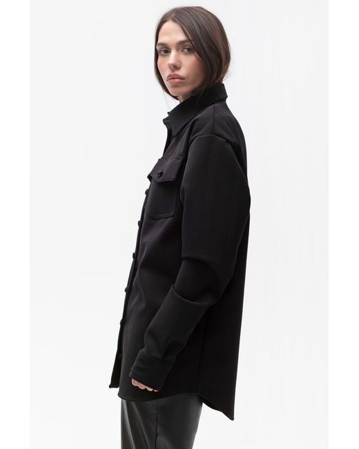 Maison Bogomil Black Oversized Work Shirt