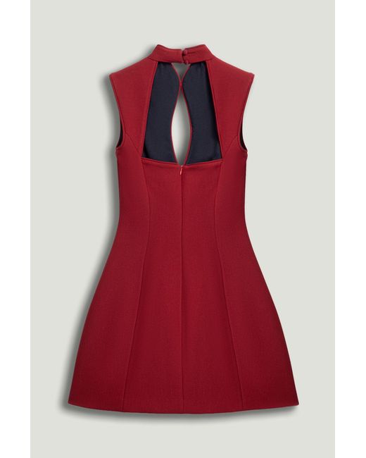 open lace back dress Crimson Nocturne