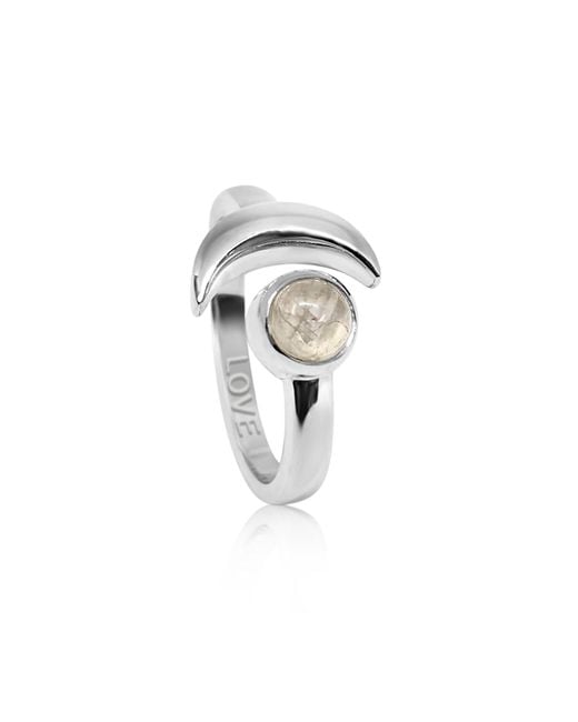 The Jewellery Store London Metallic Adjustable June Love Birthstone Ring