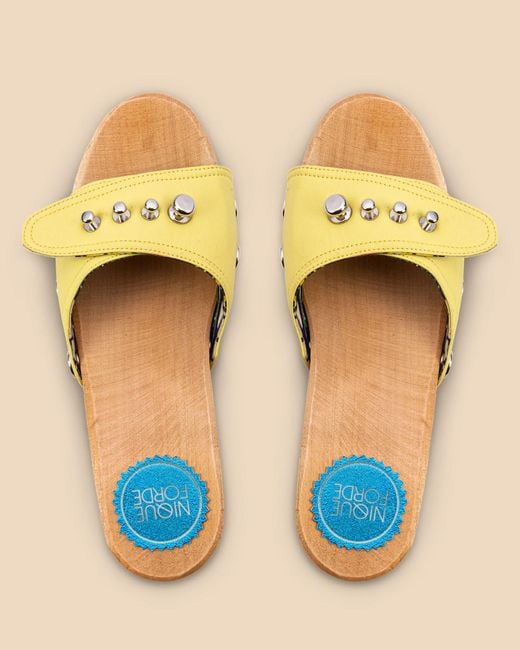 Nique Forde Yellow Macaroon Georgie Sandals