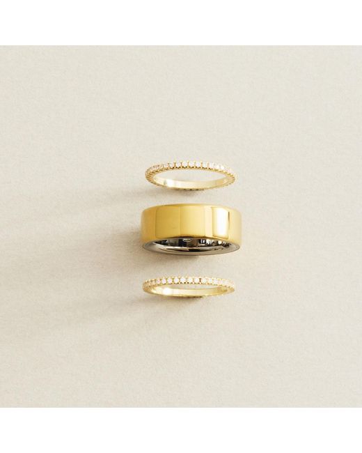 SET & STONES Metallic Aurora Smart Ring Stacking Set