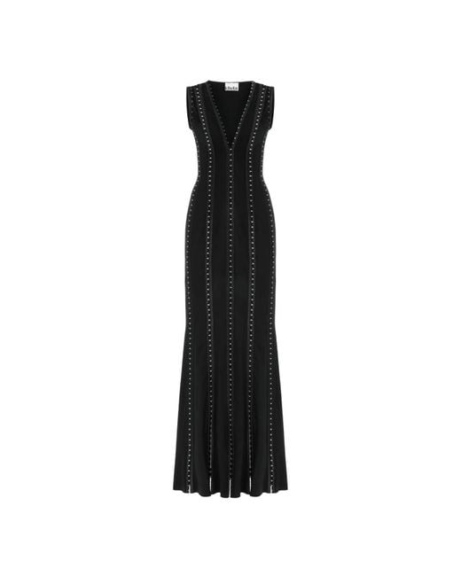 Khéla the Label Black Holy Mess Noir Jersey Dress With Hook And Eye Closure