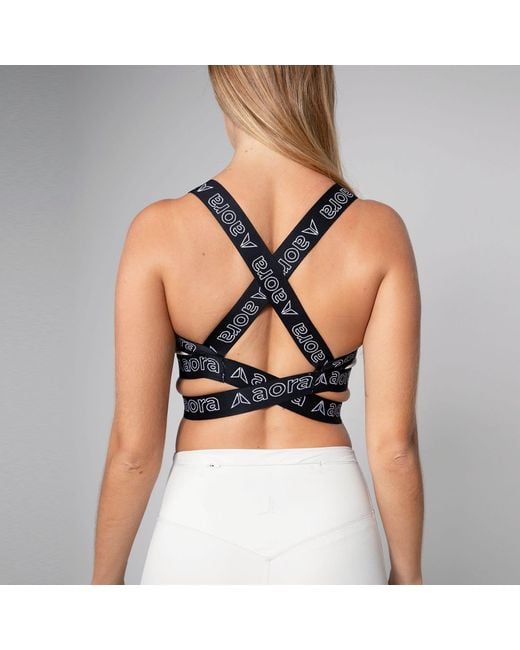 Aora Athletics Black Cross Bra