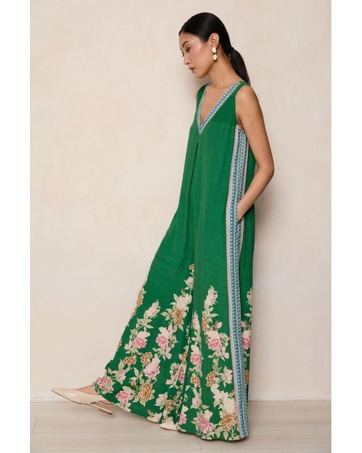 Raishma Green Mabel Jumpsuit