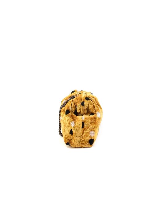 SJW BAGS LONDON Yellow Victoria Ikat Mini Pouch Bag