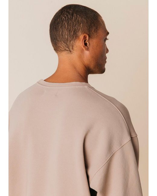 Ocio Leisurewear Brown Neutrals Oversized Crewneck for men