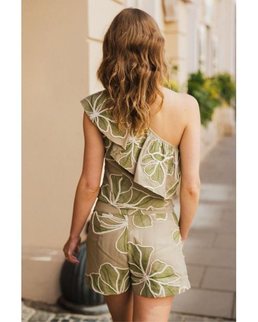 Traffic People Green Grace & Maude And Floral Grace Shorts