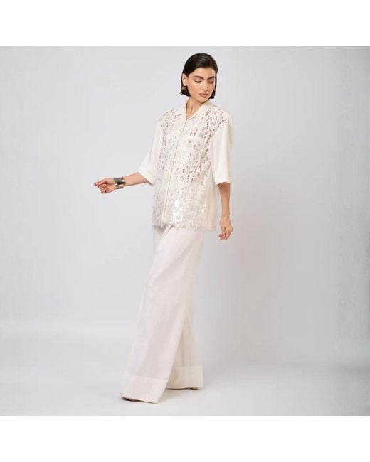 GLAM ON YOU White Ember Pants