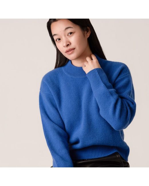 Porridge Knitwear Blue Cashmere Amy Jumper