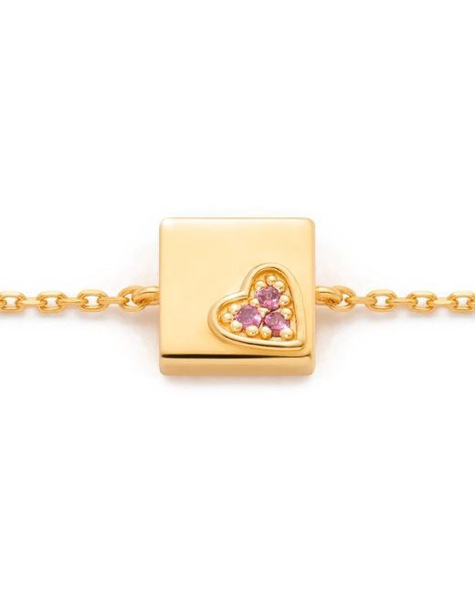 Kouree Metallic 'Gratitude Is The Attitude' Fixed Charm Bracelet
