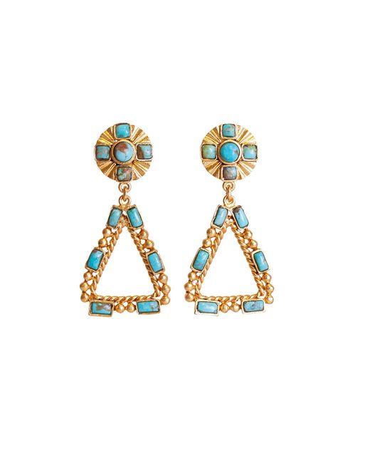 Christina Greene Metallic Southwestern Chandelier Earring
