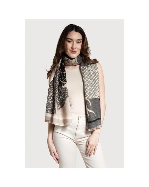 Saachi Natural Nature Reversible Scarf