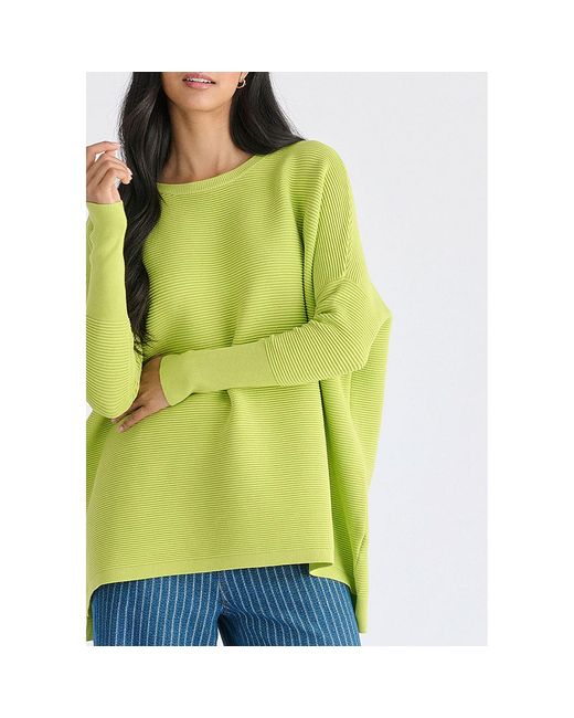 Paisie Green Ribbed Jumper