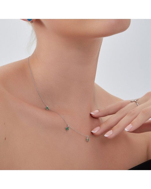 Spero London Metallic Butterfly Sterling Charm Necklace