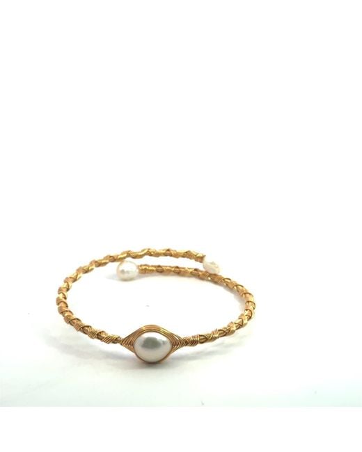 Vincent Peach Fine Jewelry Metallic Freshwater Pearl Copper Necklace