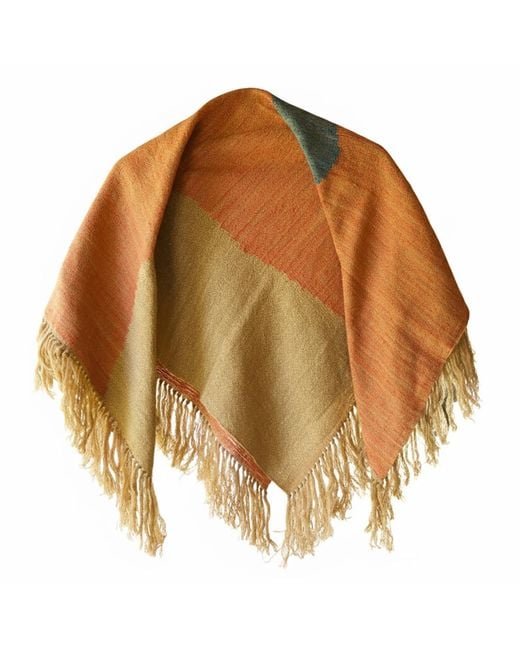 Charkha & Loom Brown Vega Eri Silk & Wool Scarf