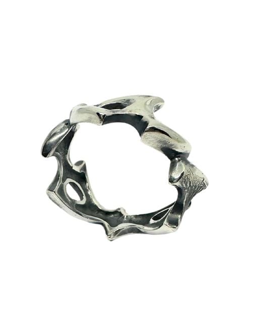 Tg-Jewellery by Tamara Gervasio Green Spike Ring – Sterling, Lost Wax Carving for men