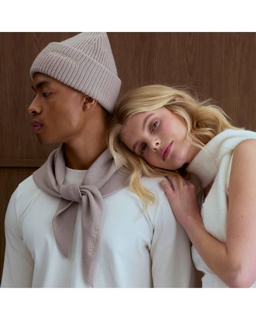 Arctic Fox & Co. Natural Neutrals Embroidered Merino Wool Beanie