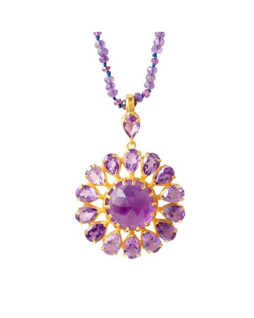 Emma Chapman Jewels Pink Boston Amethyst Pendant