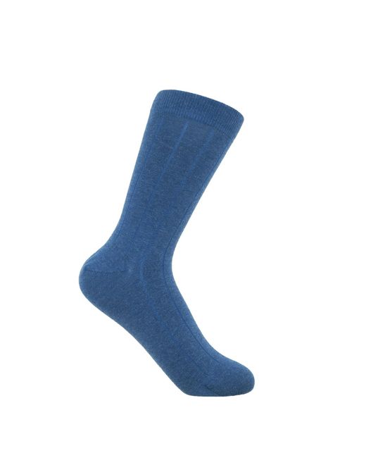 Peper Harow - Made in England Blue Indulgent Cashmere Socks