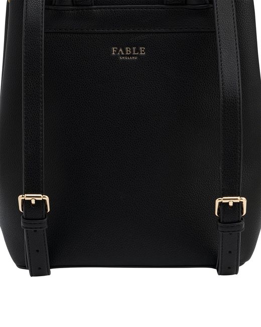 Fable England Black Laura Small Backpack