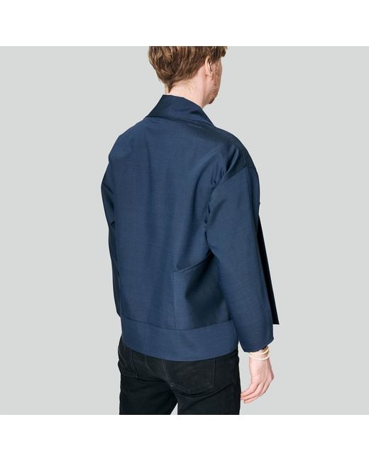 MOE Blue Jeans Wool Vest Jacket