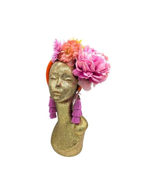 Julia Clancey Pink Doris Lilac Swinglette Bloom Flower Band