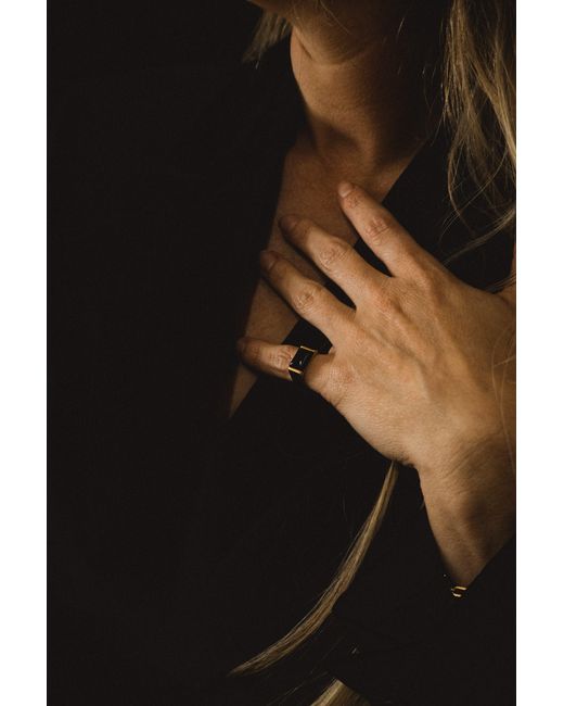Armine + Ambrose Black The Pinky Promise Ring