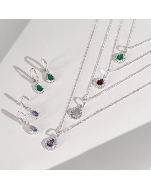 Charlotte's Web Jewellery Metallic August Birthstone Sterling Necklace