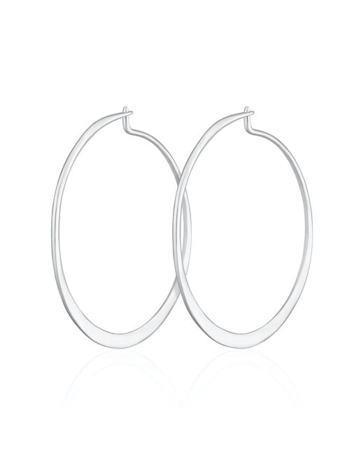 Scream Pretty Metallic Flat Hoop Earrings