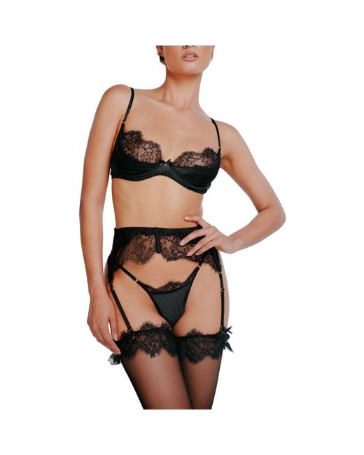 Perilla Lingerie Gray Grisella Thong