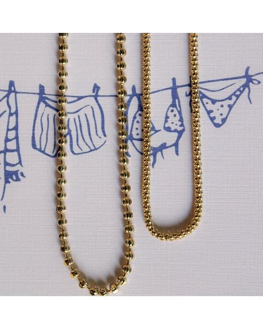 1610Istanbul Metallic Istanbulite Chain Necklace