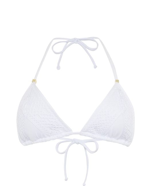 Leyla Maya Ltd White Sevi Triangle Bikini Top