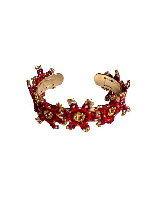 Iliana Arrazola Red Waterfall Blossom Bracelet
