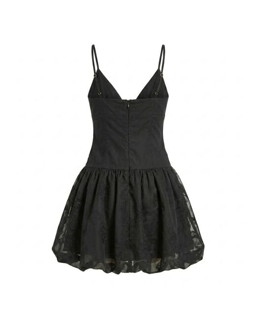 Modenaire Black Bubble Mini Dress Sculpted Bodice