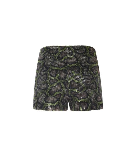 No'design Black Medusa Mini Shorts