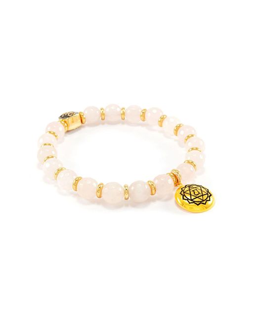 Seven Saints Pink Heart Chakra Activation Madagascar Rose Quartz Bracelet