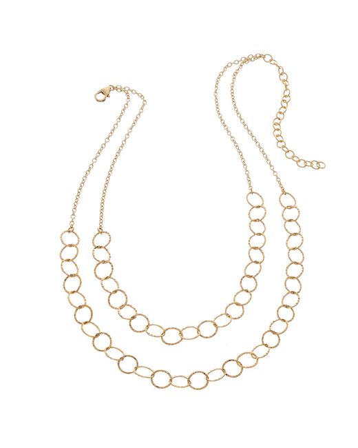Heather Hawkins Jewelry Metallic Open Link Draped Choker Necklace