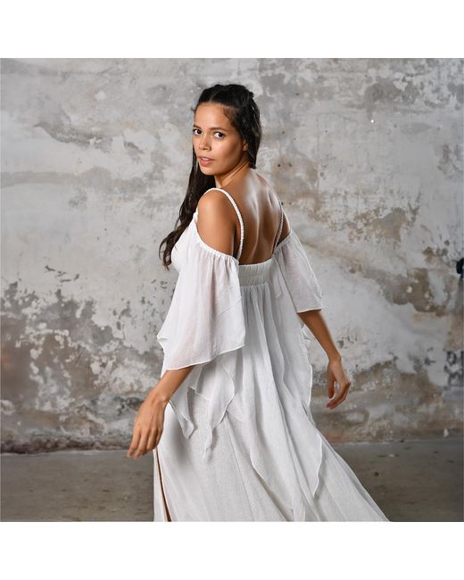 Zhenabia White Venus Blouse