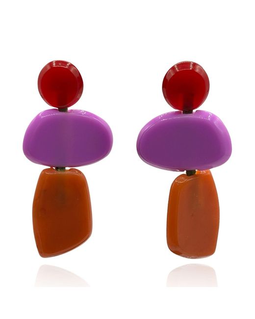 Michael Nash Jewelry Puzzle Resin, Amber Multi Triple Drop