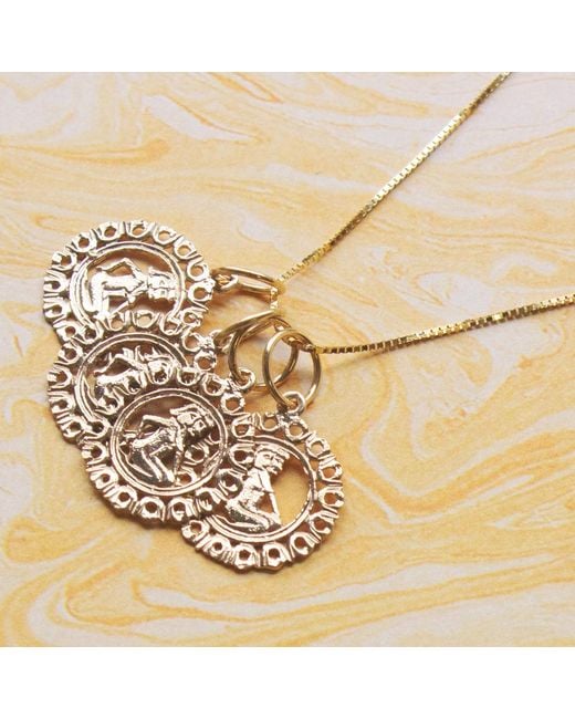 Maya Brenner Metallic Zodiac Pendeant