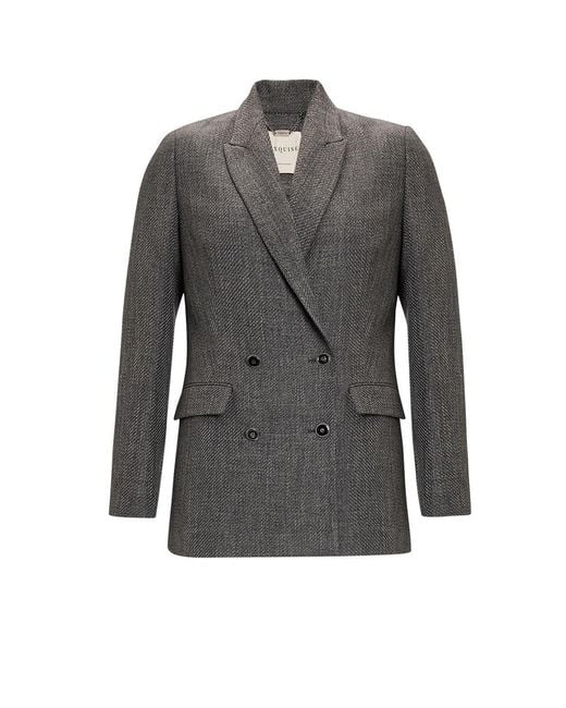 Exquise Gray Orchid Blazer Jacket –