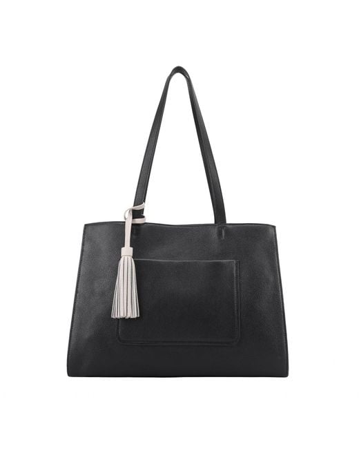 Lloyd Baker Black Eleanor Leather Tote Bag