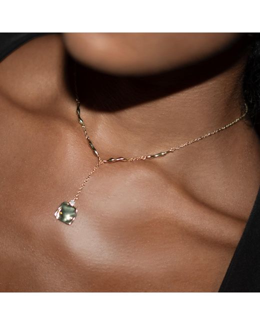 Studio Baloge Metallic Suspendue Necklace – Short
