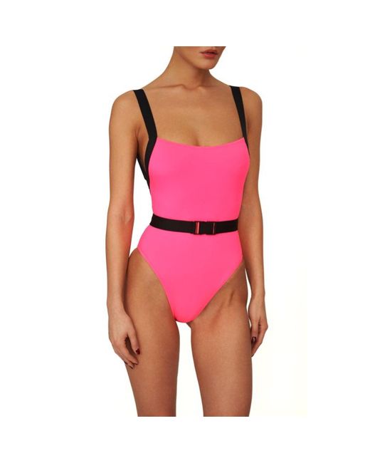 Noire Swimwear Neon Pink Miami Swimsuit