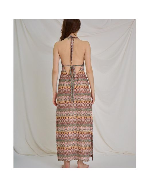 Aulala Paris Natural Neutrals Rose Blush Broderie Beach Dress