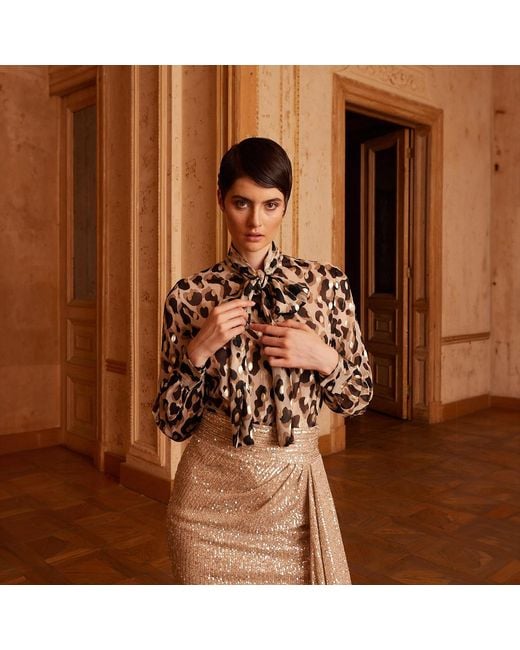 Ilvi Black Ochoa-Leopard Shirt