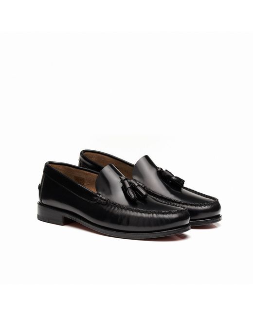 Mariano Shoes Black Lagos Loafers for men