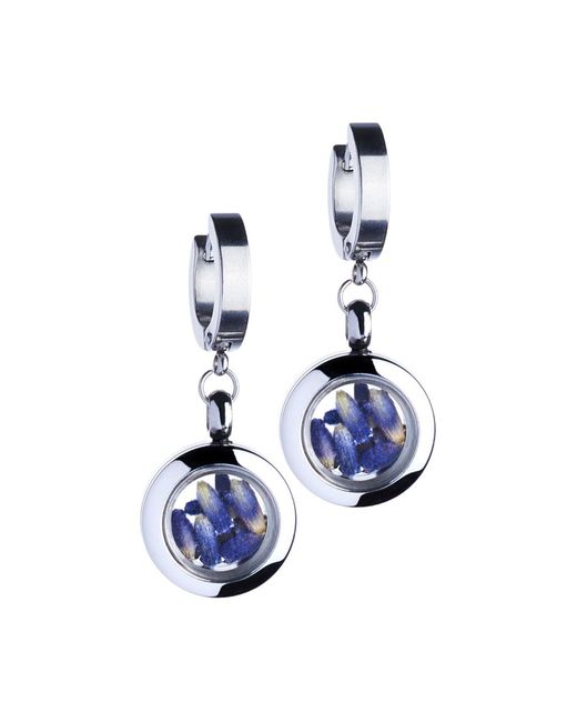 My Little Nature Blue Huggie Earrings