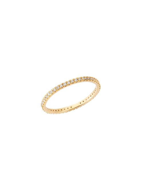 BLOOMTINE | Earth Angel HQ Metallic Illuminess Premium Vermeil French Pavé Sparkle Stacking Ring